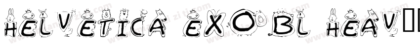 Helvetica Exobl heav字体转换